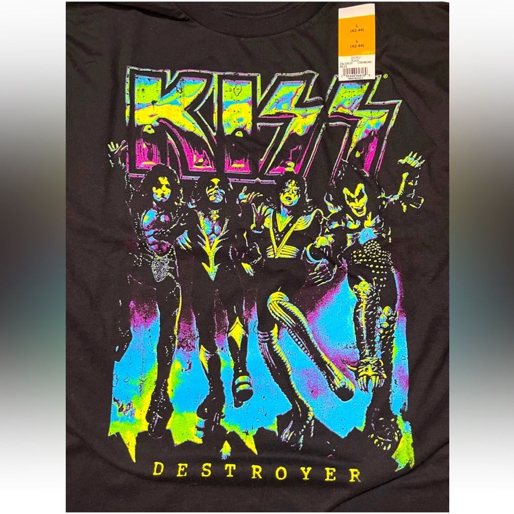 KISS Band T-Shirt Size L Large